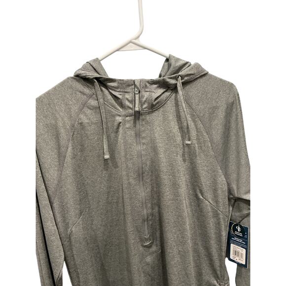 Huk Womens Coverup Dress Size Medium Gray Fishing Beach Outdoor Water Sports NEW - Picture 5 of 9